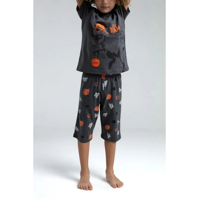 ERKEK ÇOCUK KAPRİ TAKIM - FÜME