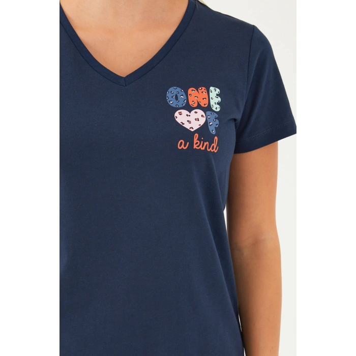 ARNETTA KADIN KAPRİ TAKIM - LACİVERT