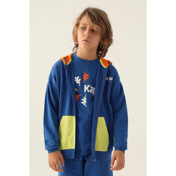 KAPPA ERKEK ÇOCUK FULLZIP SWEATSHIRT - COBALT