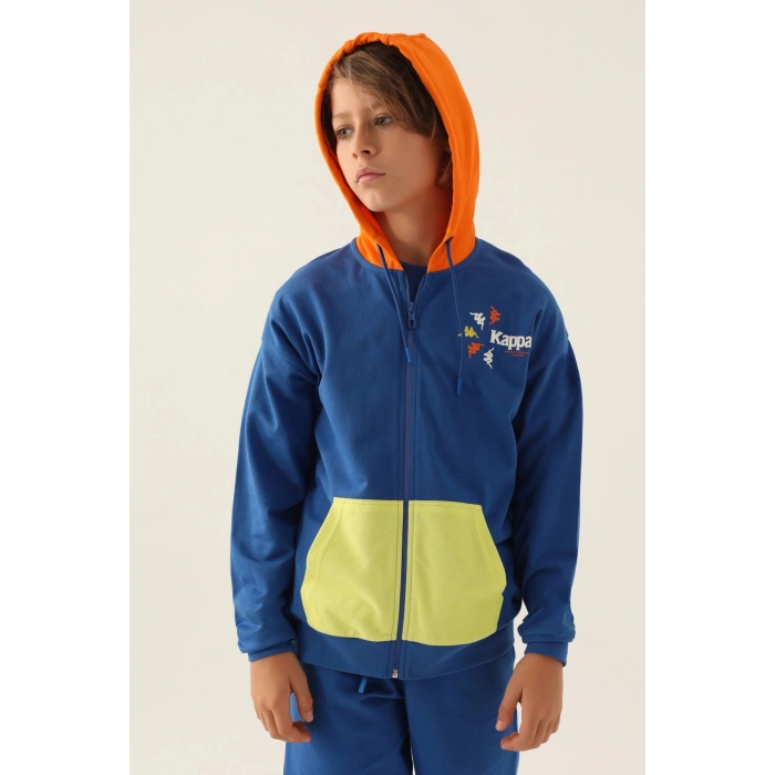 KAPPA ERKEK ÇOCUK FULLZIP SWEATSHIRT - COBALT