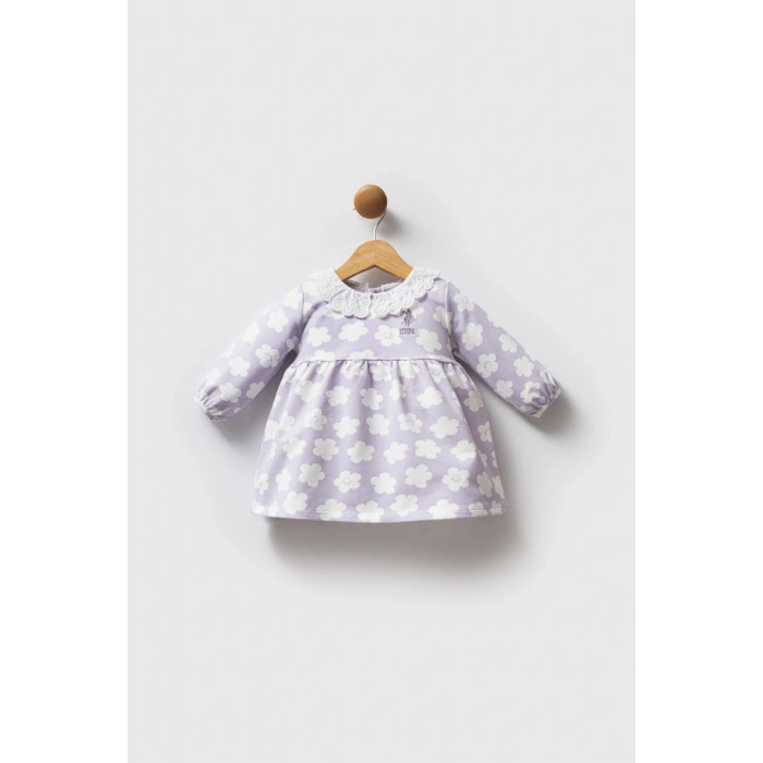 U.S.POLO ASSN KIZ BEBEK ELBİSE - LİLA