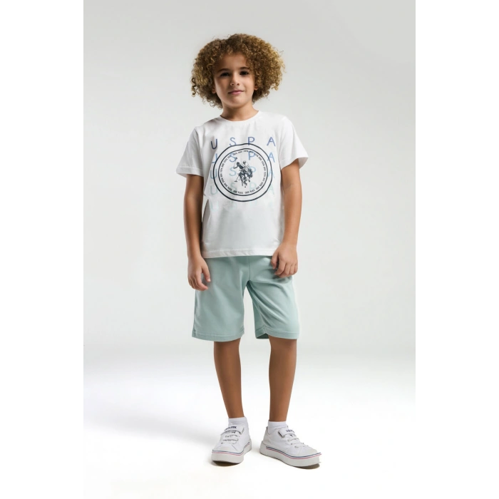 ERKEK ÇOCUK BERMUDA TAKIM - Beyaz