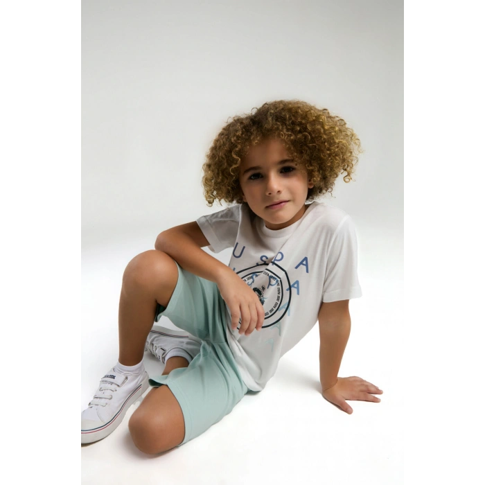 ERKEK ÇOCUK BERMUDA TAKIM - Beyaz