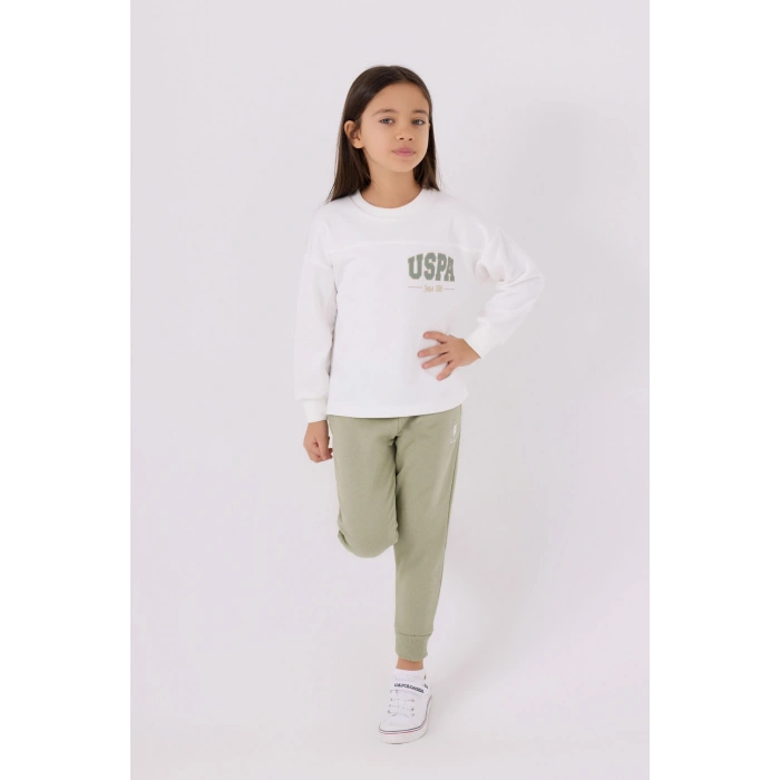 KIZ GARSON EŞOFMAN TAKIMI - BEYAZ