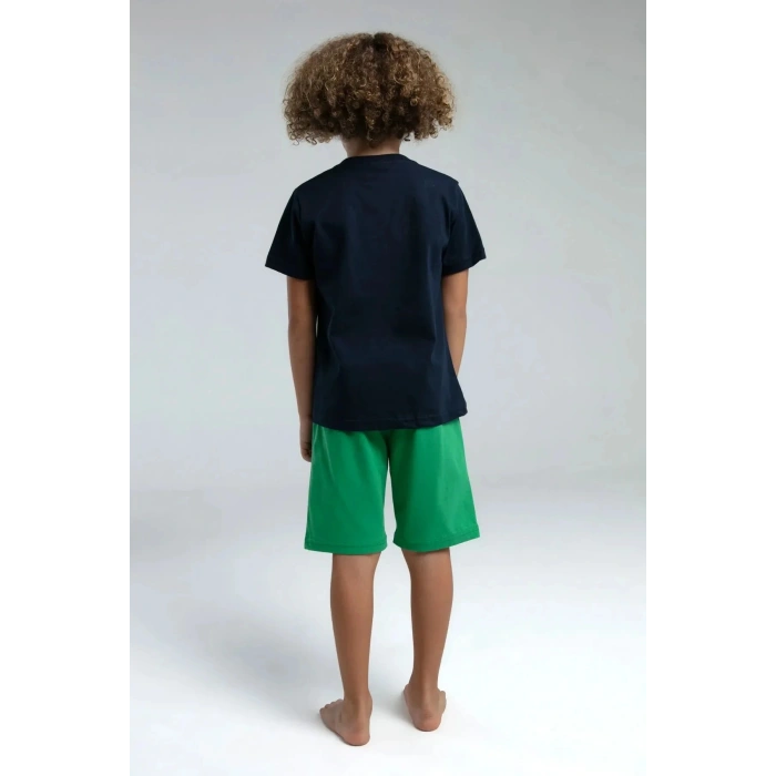 ERKEK ÇOCUK BERMUDA TAKIM - LACİVERT