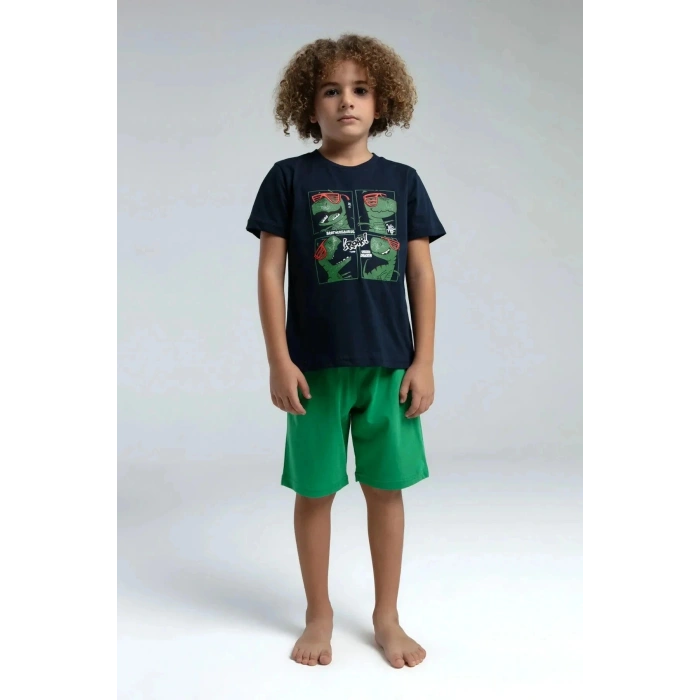 ERKEK ÇOCUK BERMUDA TAKIM - LACİVERT