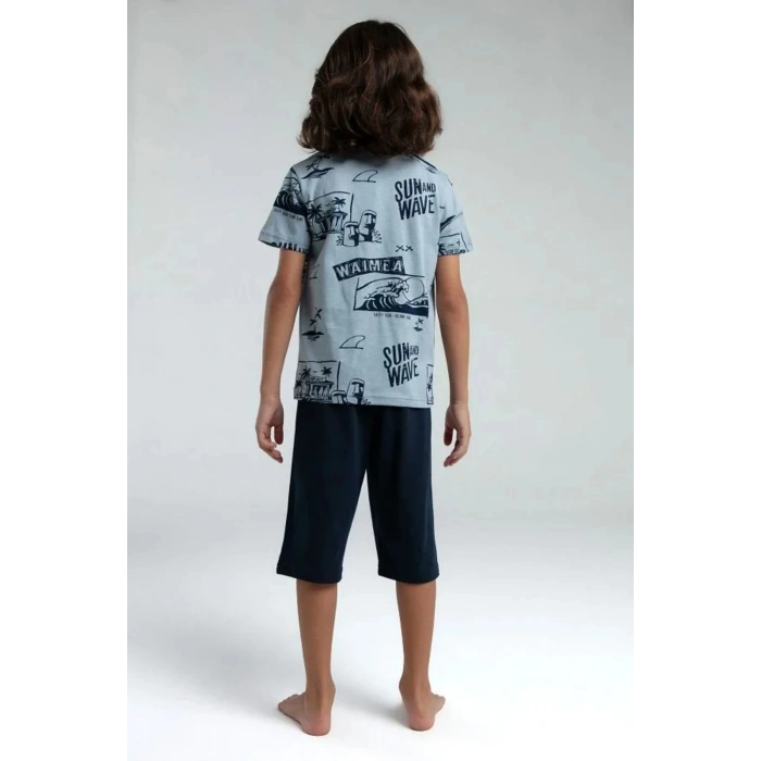 ERKEK ÇOCUK KAPRİ TAKIM - SOFT YEŞİL