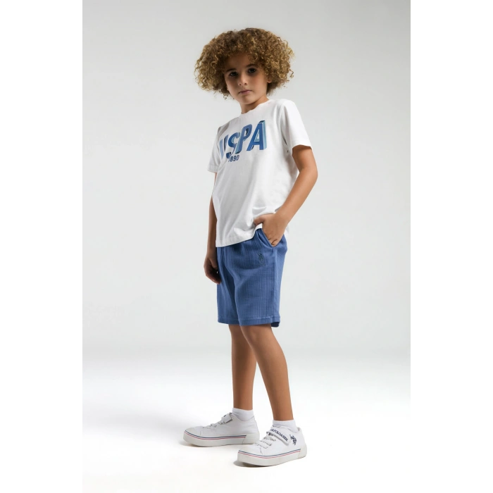 ERKEK ÇOCUK BERMUDA TAKIM - Beyaz