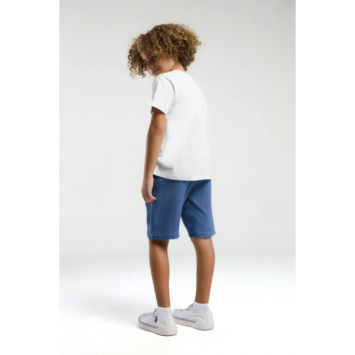 ERKEK ÇOCUK BERMUDA TAKIM - Beyaz