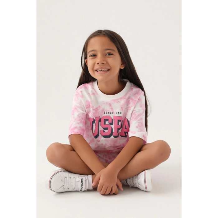 KIZ ÇOCUK BERMUDA TAKIM - KREM ORKİDE