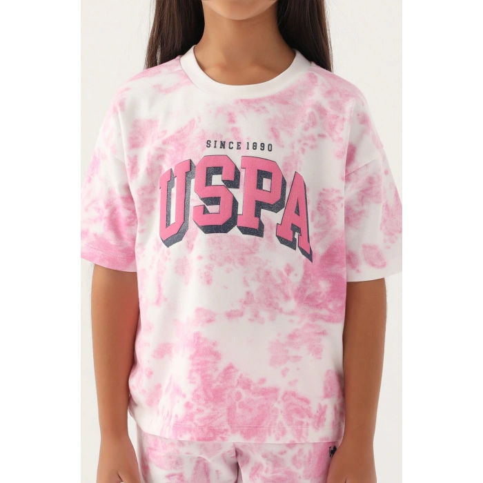 KIZ ÇOCUK BERMUDA TAKIM - KREM ORKİDE