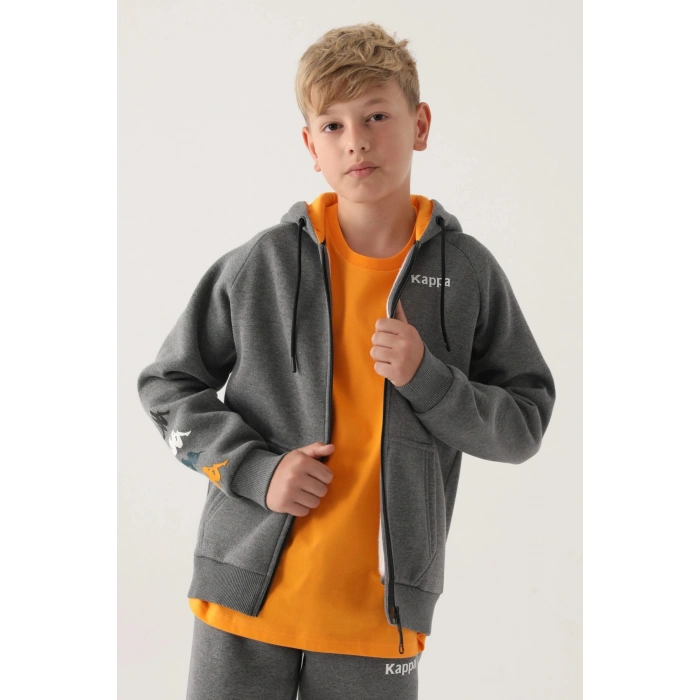 KAPPA ERKEK ÇOCUK SWEATSHIRT - ANTRASİT MELANJ