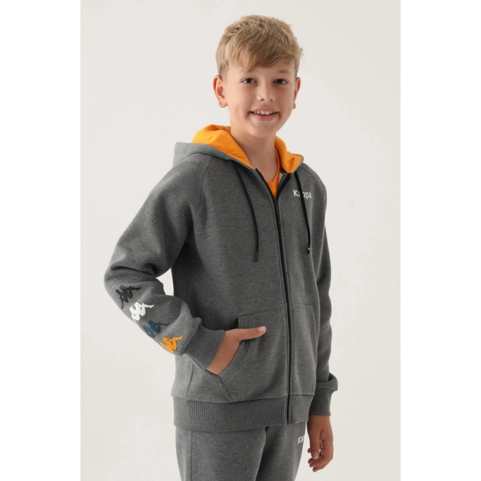 KAPPA ERKEK ÇOCUK SWEATSHIRT - ANTRASİT MELANJ