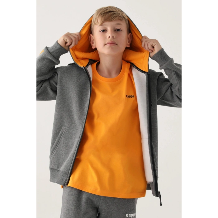 KAPPA ERKEK ÇOCUK SWEATSHIRT - ANTRASİT MELANJ