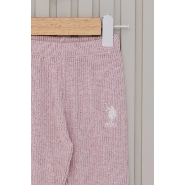 US POLO KIZ BEBEK UZUN KOL 2LI TAKIM - RETRO PEMBE