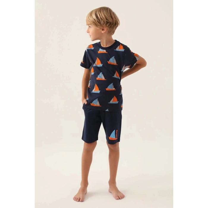 BABA OĞUL BERMUDA TAKIM - BEYAZ