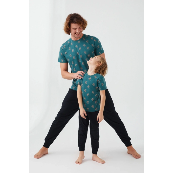 ARNETTA BABA OĞUL İKİLİ TAKIM - PASTEL PETROL