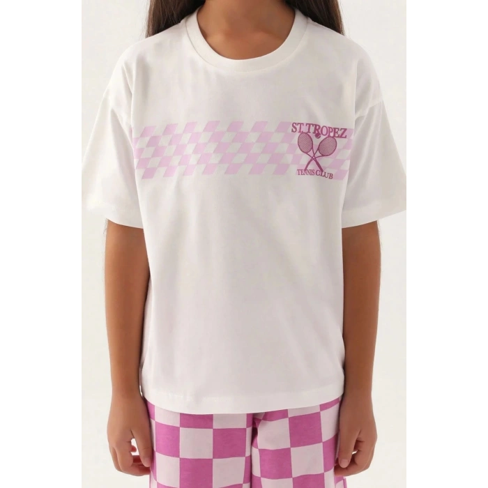 KIZ ÇOCUK KAPRİ TAKIM - BEYAZ