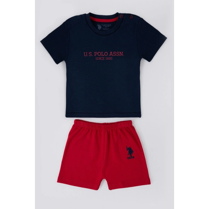 ERKEK BEBEK 2 Lİ KISA KOL T-SHIRT TAKIM - NAVY