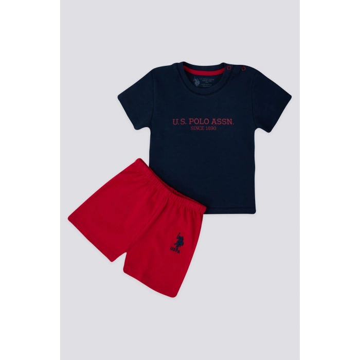 ERKEK BEBEK 2 Lİ KISA KOL T-SHIRT TAKIM - NAVY