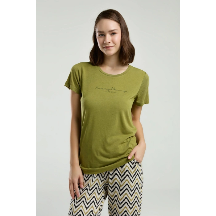 ARNETTA KADIN İKİLİ TAKIM - YAĞ YEŞİLİ