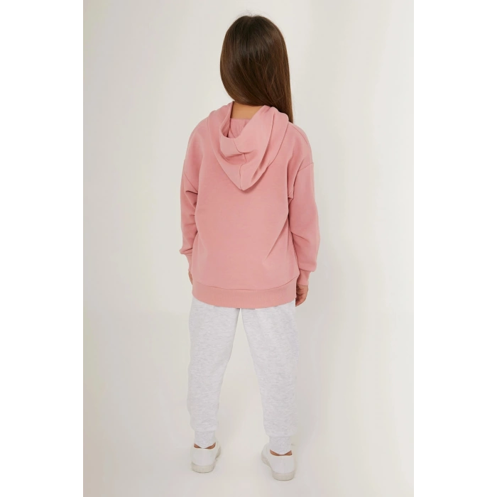 KIZ ÇOCUK EŞOFMAN TAKIM - RETRO PEMBE