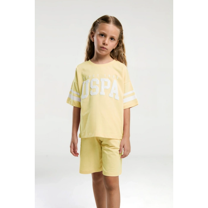 KIZ ÇOCUK BERMUDA TAKIM - Sarı