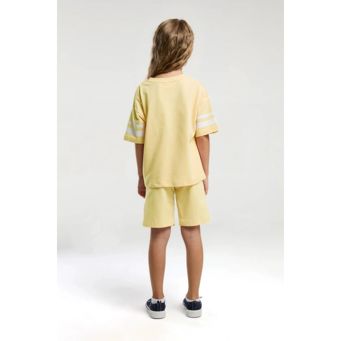 KIZ ÇOCUK BERMUDA TAKIM - Sarı