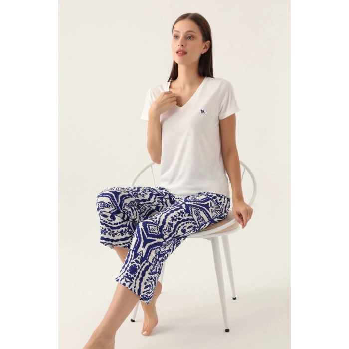 ARNETTA KADIN KAPRİ TAKIM - BEYAZ