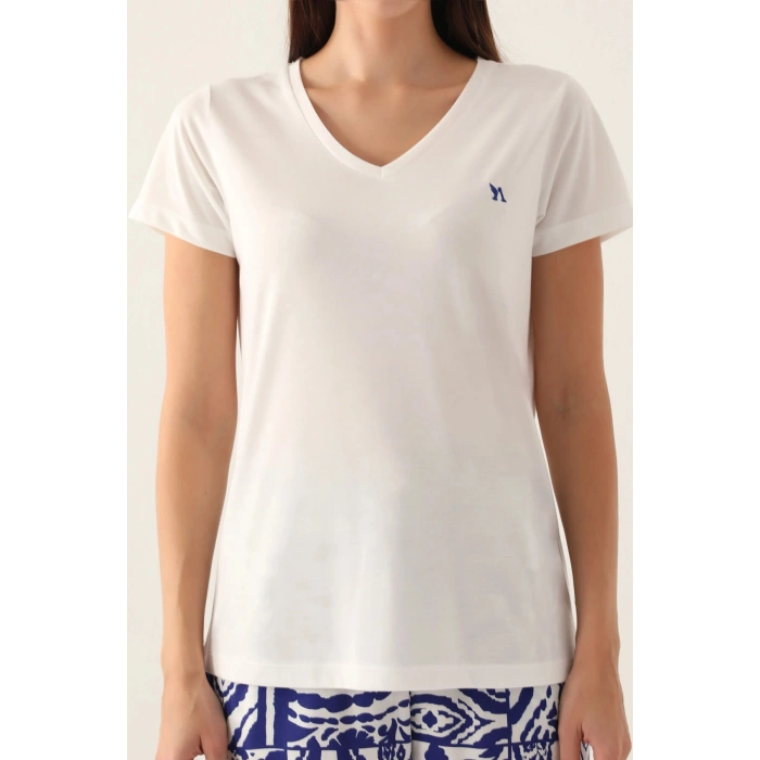 ARNETTA KADIN KAPRİ TAKIM - BEYAZ