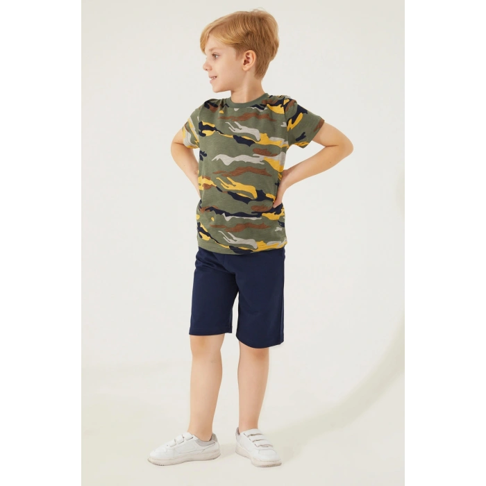 ERKEK ÇOCUK BERMUDA TAKIM - AVCI YEŞİLİ