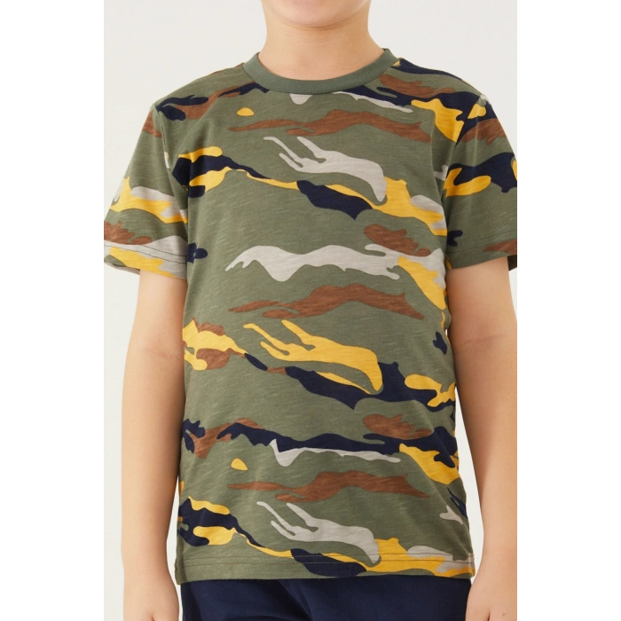 ERKEK ÇOCUK BERMUDA TAKIM - AVCI YEŞİLİ