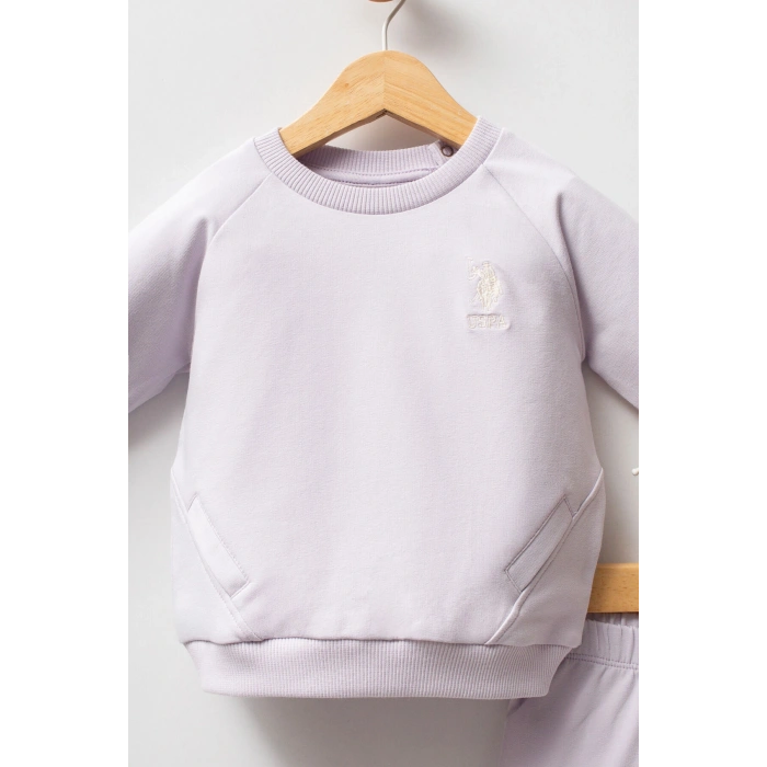 U.S.POLO ASSN KIZ BEBEK TAKIMI - LİLA