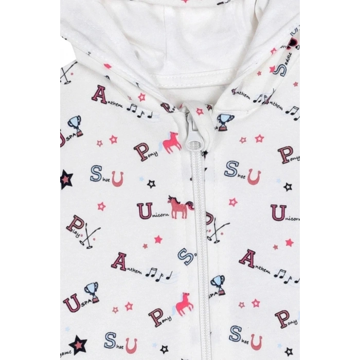 KIZ BEBEK KAPŞUNLU HIRKA - BEYAZ