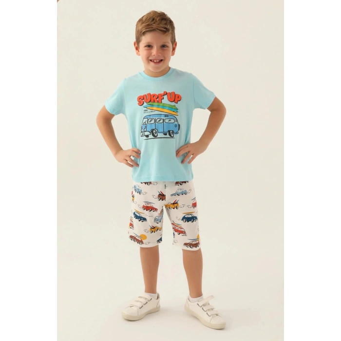 ERKEK ÇOCUK BERMUDA TAKIM - AÇIK MAVİ