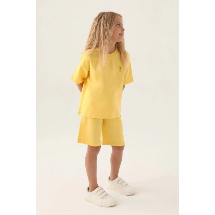 KIZ ÇOCUK BERMUDA TAKIM - Sarı