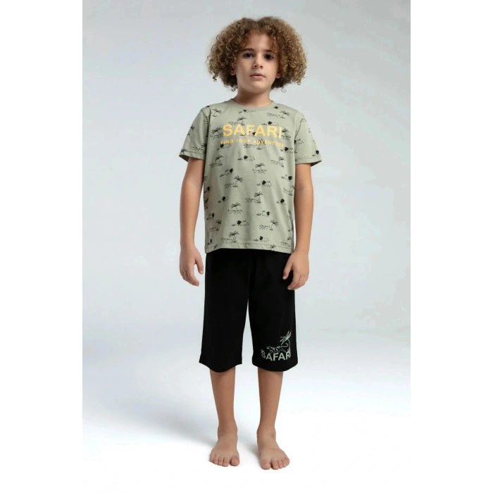 ERKEK ÇOCUK KAPRİ TAKIM - ÇAY YEŞİLİ