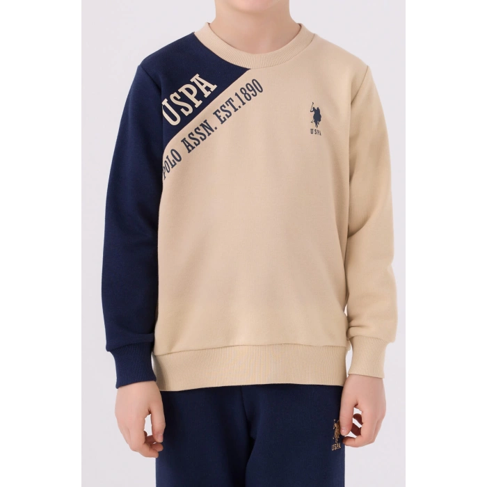 ERKEK ÇOCUK EŞOFMAN TAKIMI - BEJ