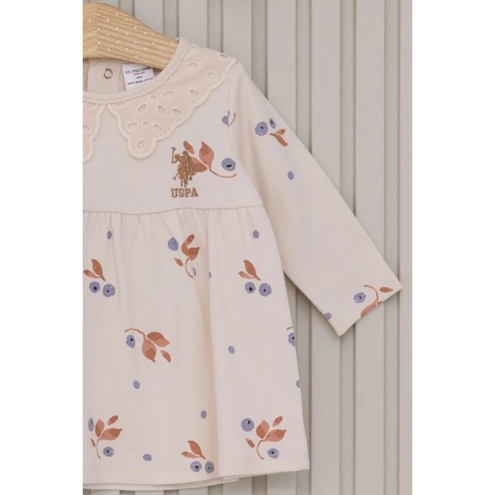 US POLO KIZ BEBEK 2LI TAKIM - AÇIK BEJ