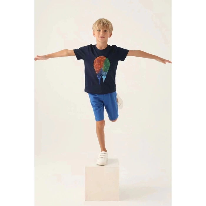 BABA OĞUL BERMUDA TAKIM - LACİVERT