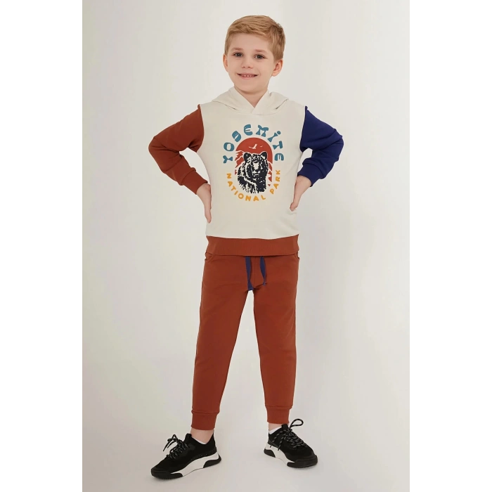 ERKEK ÇOCUK EŞOFMAN TAKIM - BEJ