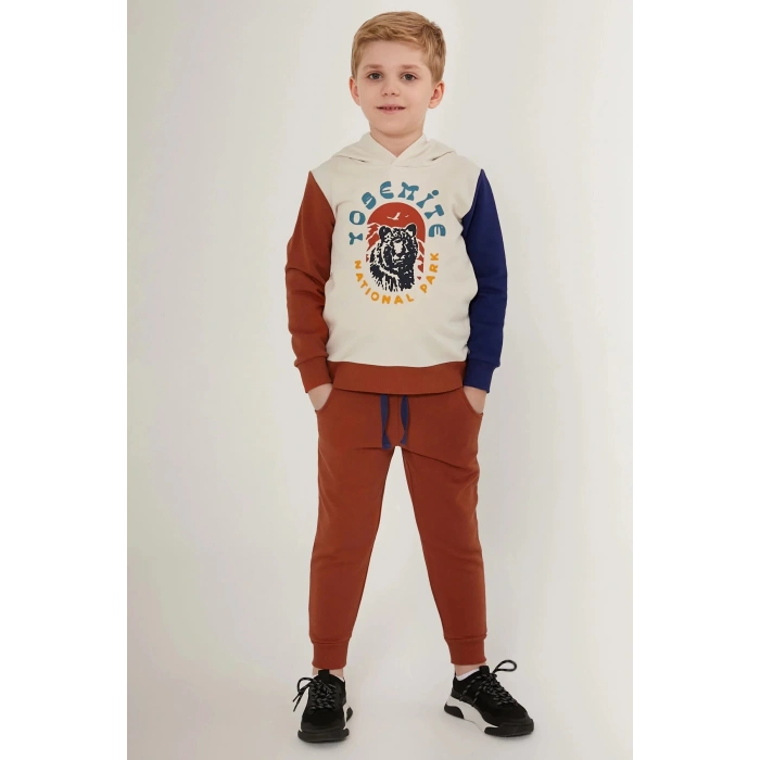 ERKEK ÇOCUK EŞOFMAN TAKIM - BEJ