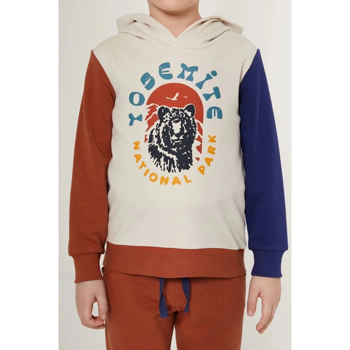 ERKEK ÇOCUK EŞOFMAN TAKIM - BEJ