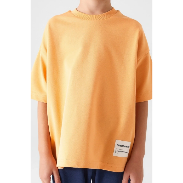 ERKEK ÇOCUK BERMUDA TAKIM - KOYU KAVUN