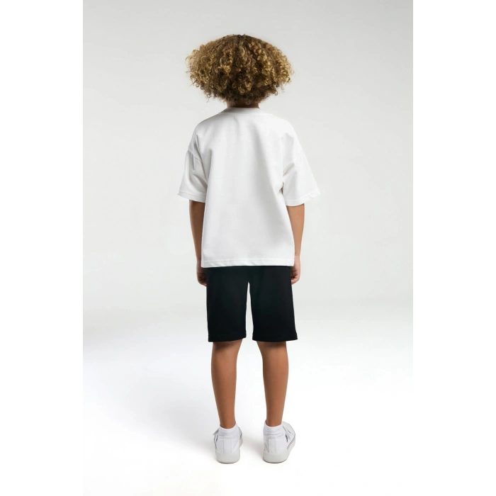 ERKEK ÇOCUK BERMUDA TAKIM - Beyaz