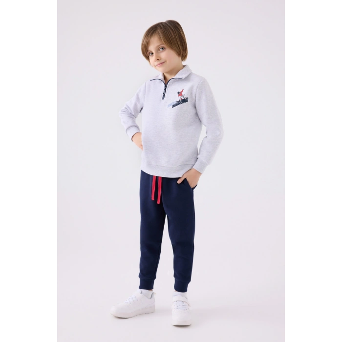 ERKEK ÇOCUK EŞOFMAN TAKIM - KAR MELANJ