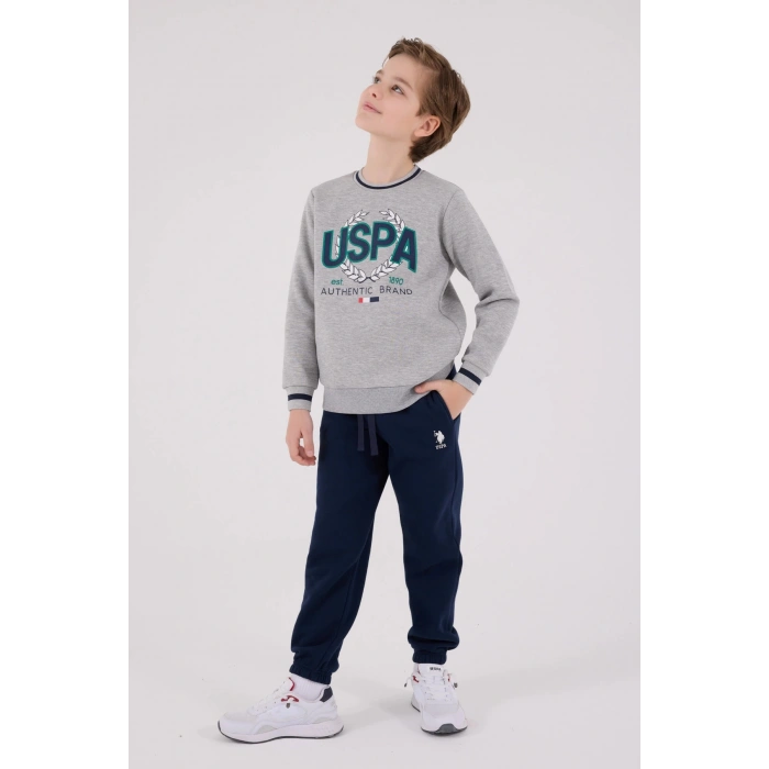 ERKEK ÇOCUK EŞOFMAN TAKIMI - GRİ MELANJ