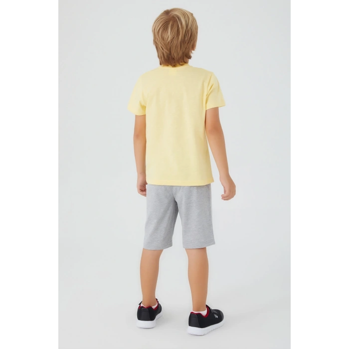 ERKEK ÇOCUK BERMUDA TAKIM - PUDİNG
