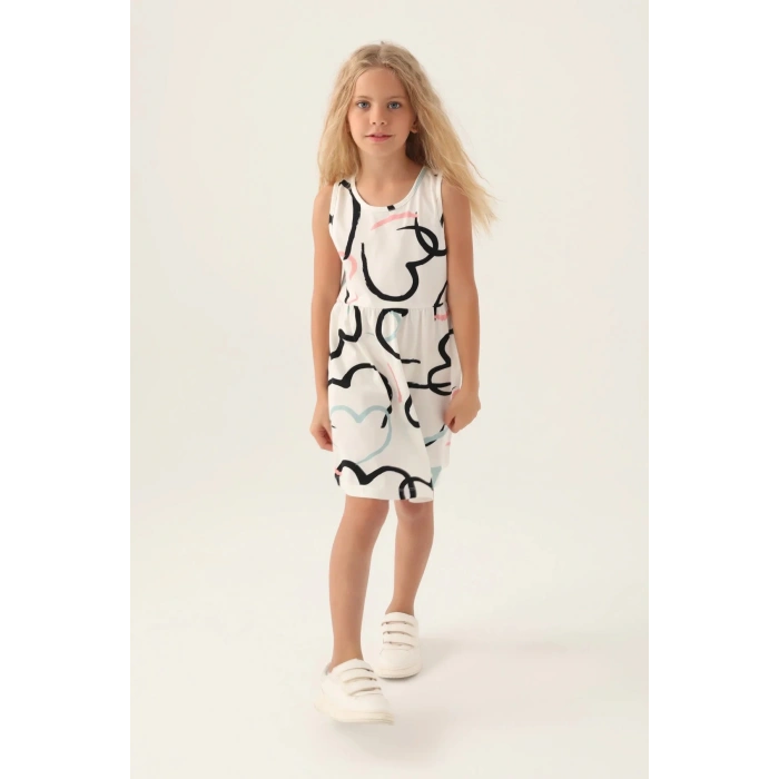 KIZ ÇOCUK ELBİSE - BEYAZ