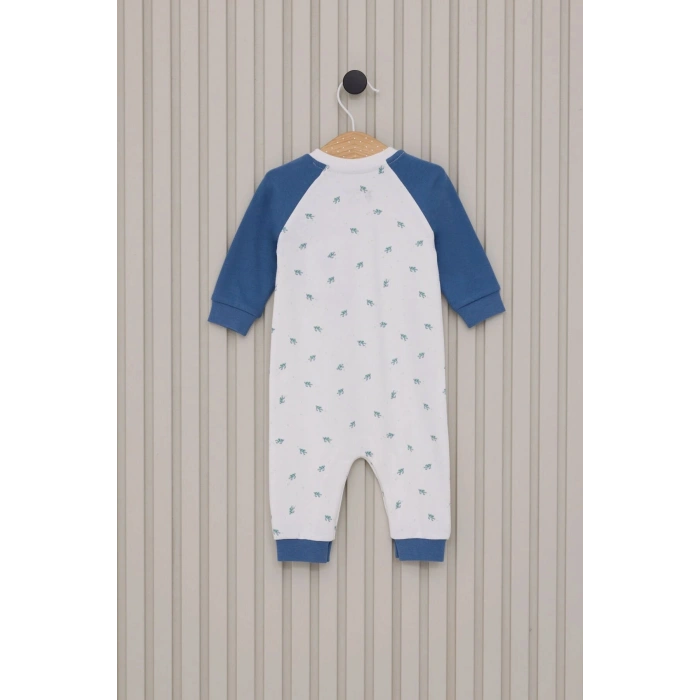 US POLO ERKEK BEBEK UZUN KOLLU PATİKSİZ TULUM - MAVİ